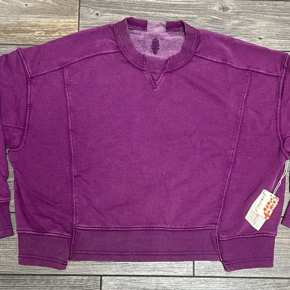 NWT Free People Movement x Hatch Maternity Intercept Pullover XS X-Small Berry - Picture 5 of 15